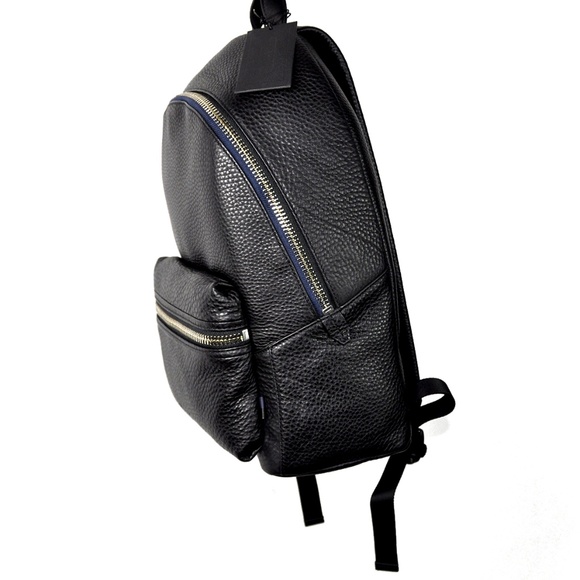 URI MINKOFF NWT Black Leather Paul Backpack NEW - Picture 4 of 8